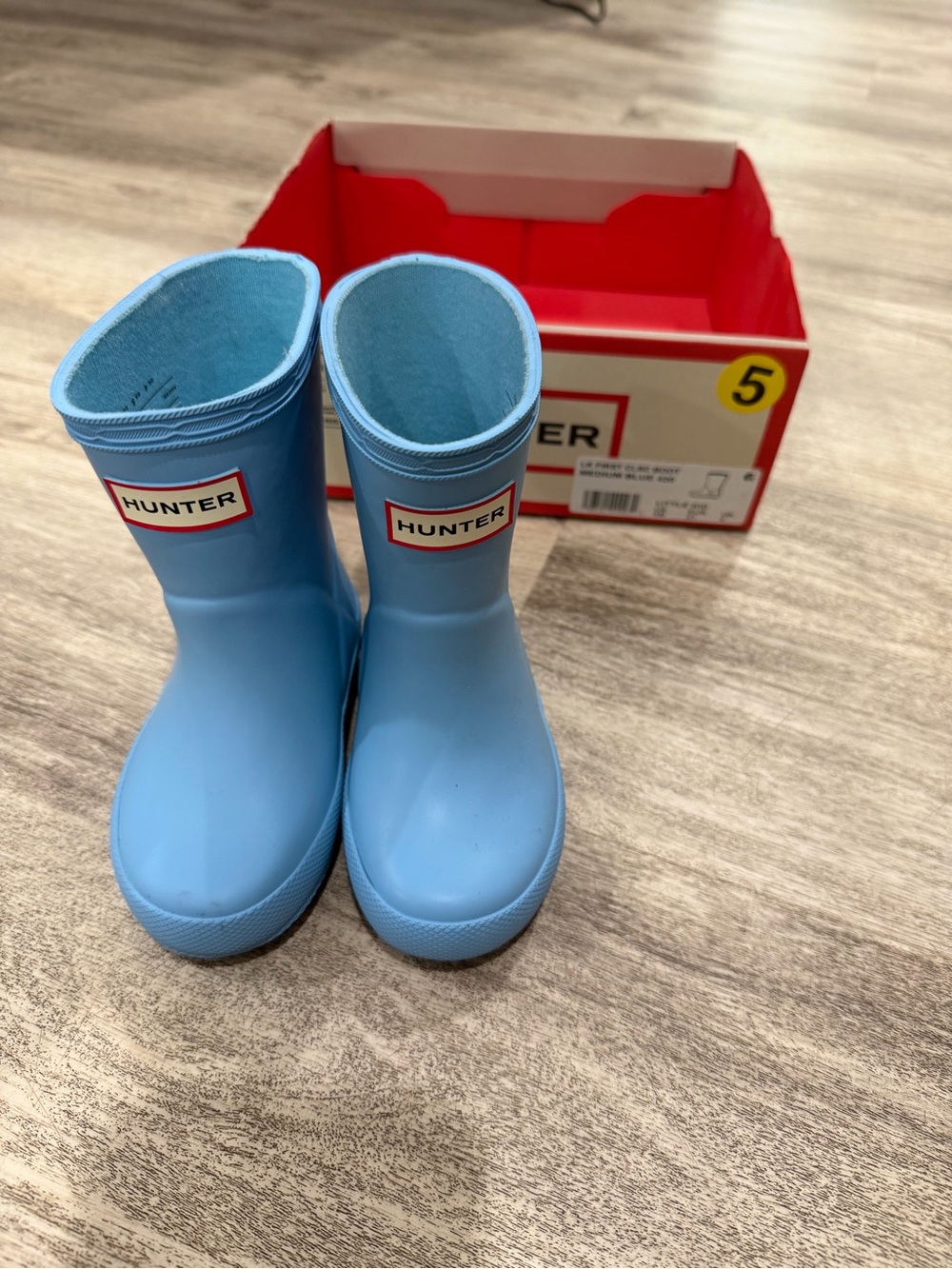 Hunter Kids Sky Blue Rain Boots